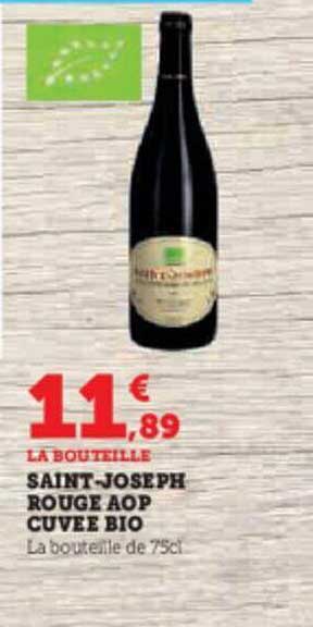saint-joseph rouge aop  cuvée bio