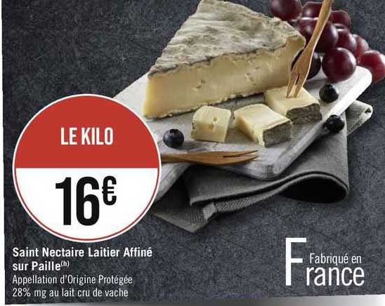 saint nectaire laitier affiné sur paille