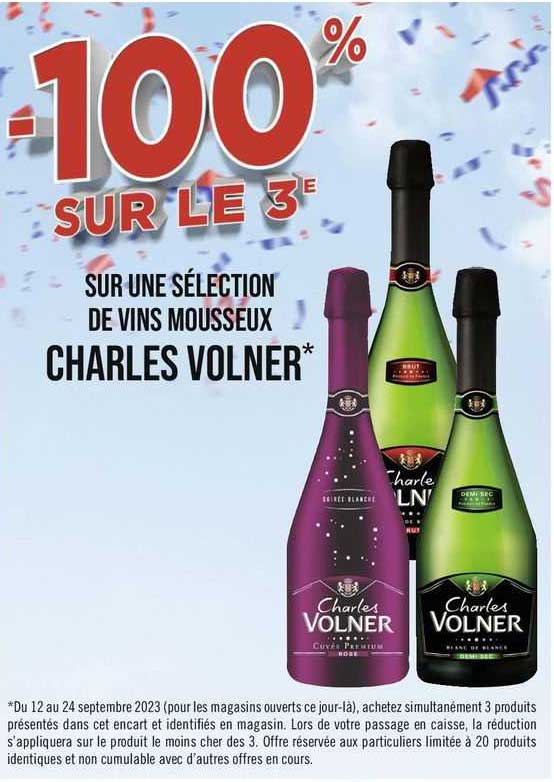 sélection de vins mousseux charles volner