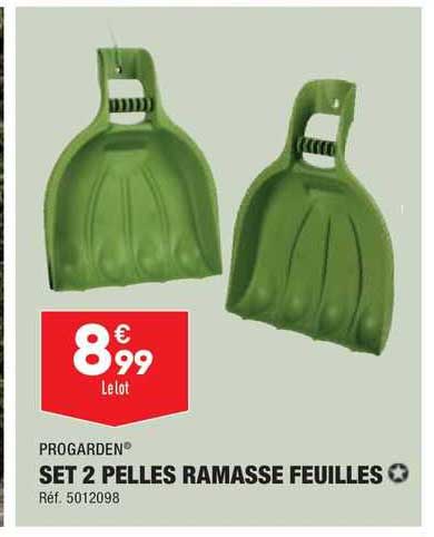 set 2 pelles ramasse feuilles progarden
