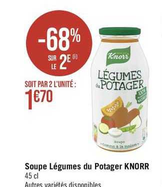 Soupe Légumes Du Potager Knorr