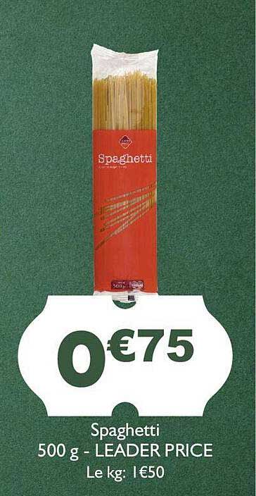 spaghetti - leader price