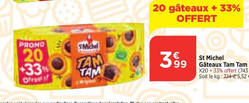 st michel gâteaux tam tam