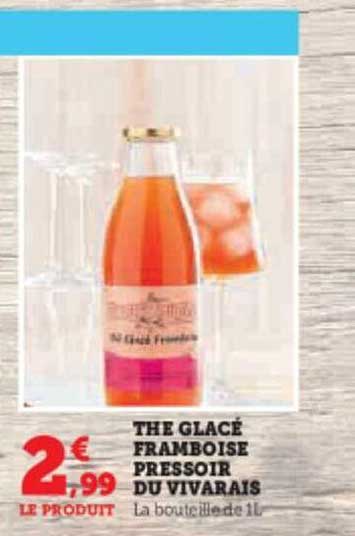 thé glacé framboise pressoir du vivarais