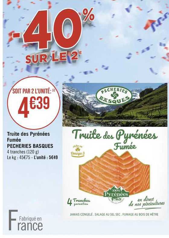 truite des pyrénées fumée pêcheries basques