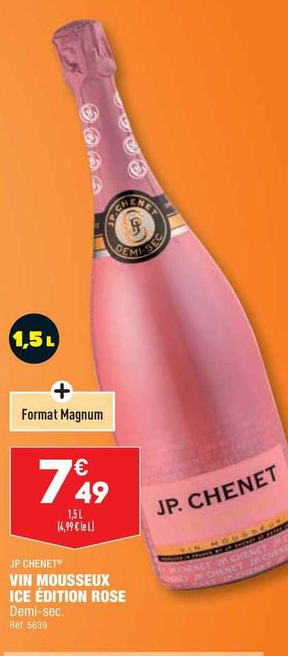 vin mousseux ice édition rose jp chenet