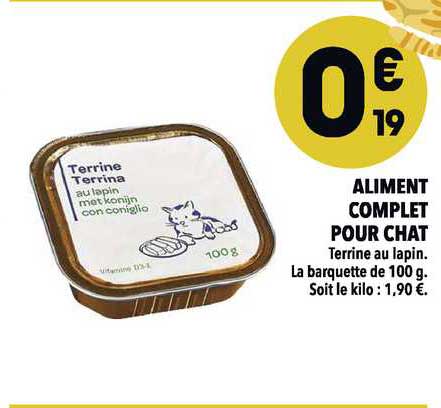 aliment complet pour chat