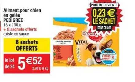 aliment pour chien en gelée pedigree