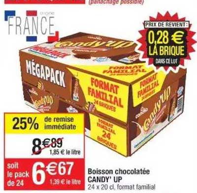 boisson chocolatée candy'up