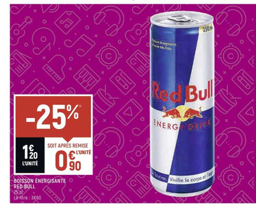 boisson énergisante red bull