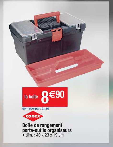 Boîte De Rangement Porte-outils Organiseurs Cogex