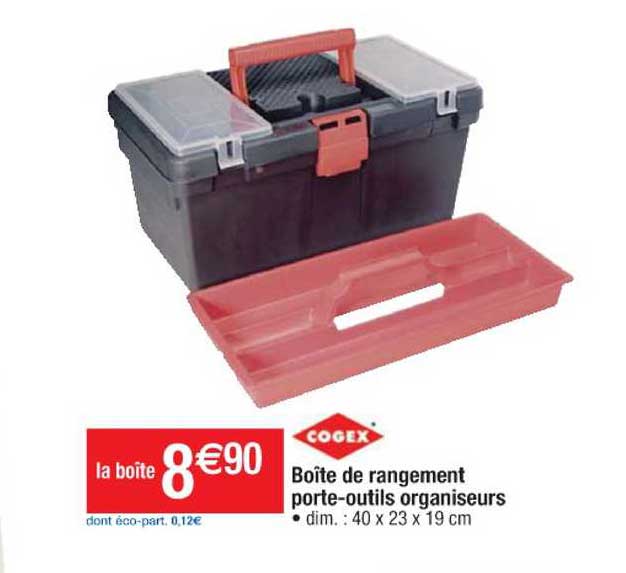 boîte de rangement porte-outils organiseurs cogex