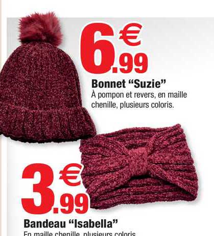 bonnet "suzie" bandeau "isabella"
