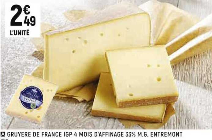 bruyère de france igp 4 mois d'affinage 33% entremont