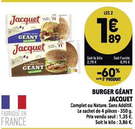 Burger Géant Jacquet