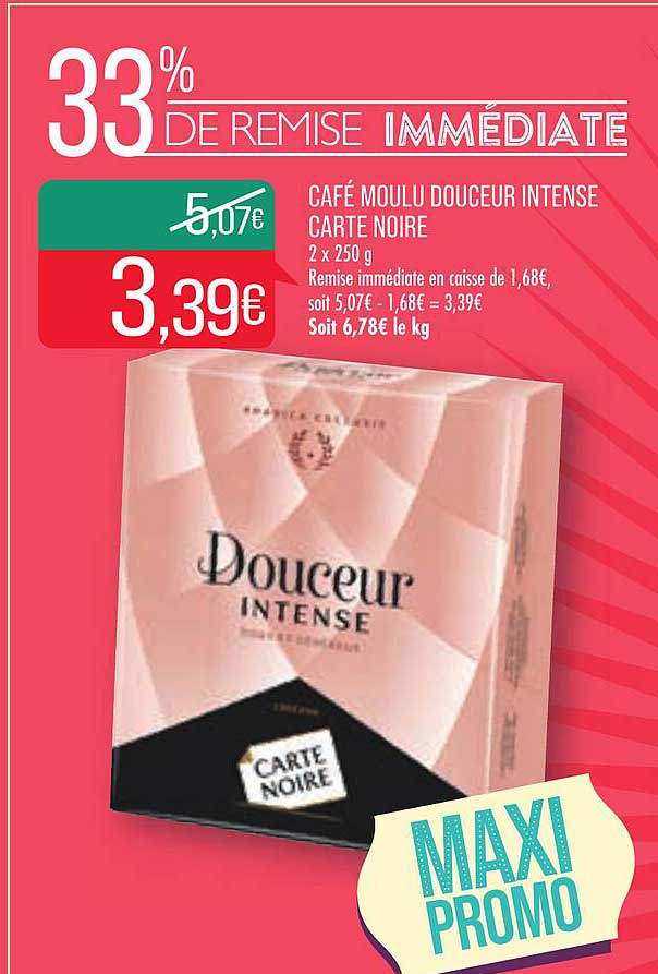Café Moulu Douceur Intense Carte Noir 33% De Remise Immédiate