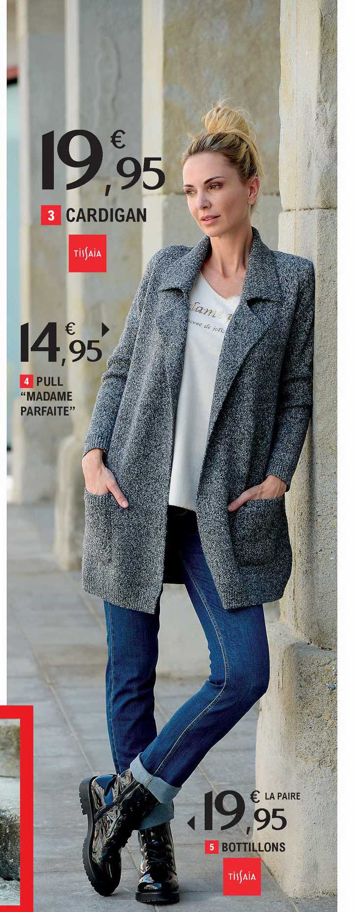 cardigan, pull "madame parfaite", bottillons