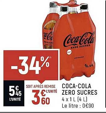 coca-cola zéro sucres