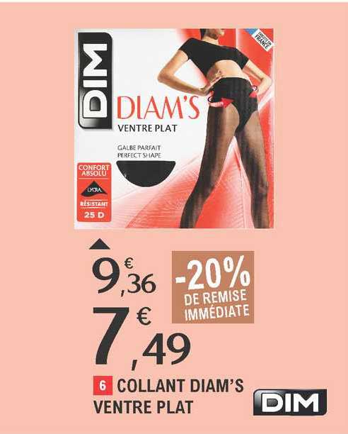 collant diam's ventre plat dim