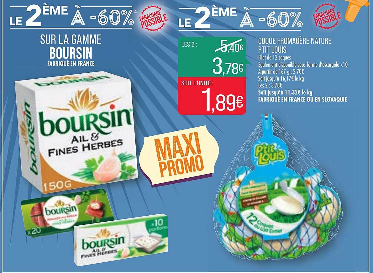 coque fromagère nature ptit louis le 2ème à -60%