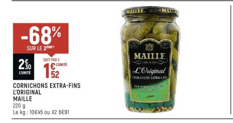 Cornichons Extra-fins L'original Maille