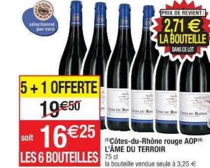 côtes-du-rhône rouge aop l'âme du terroir