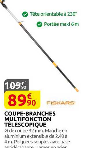 coupe-branches multifonction télescopique fiskars'