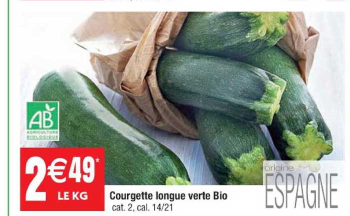 Courgette Longue Verte Bio