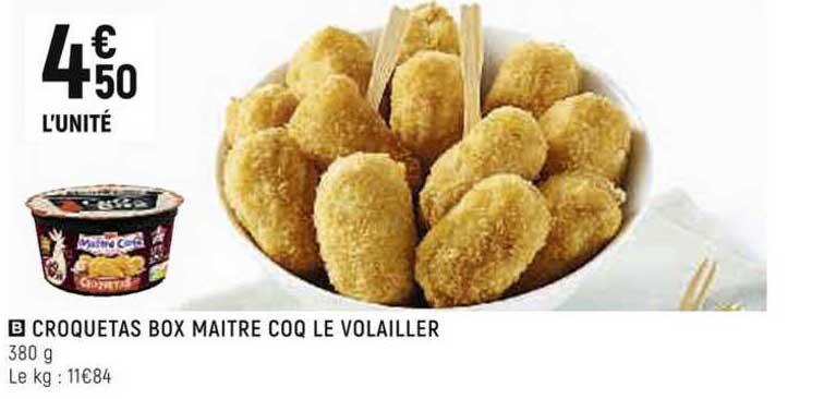 Croquetas Box Maitre Coq Le Volailler