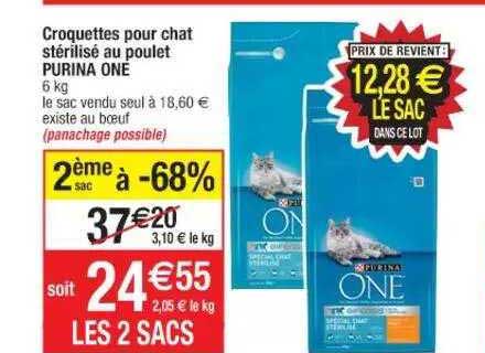 Croquettes Pour Chat Stérilisé Au Poulet Purina One