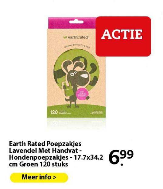 earth rated poepzakjes lavendel met handvat - hondenpoepzakjes