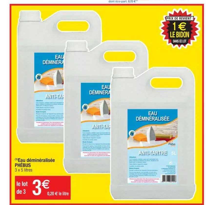 Eau Déminéralisée Phébus