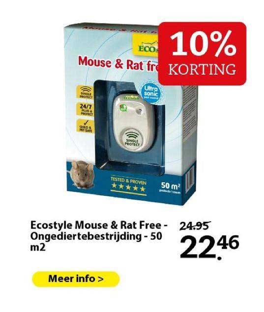ecostyle mouse & rat free - ongediertebestrijding - 50 m²
