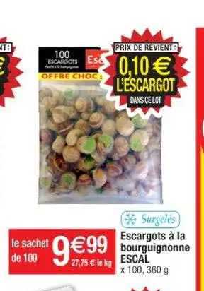 escargots à la bourguignonne escal