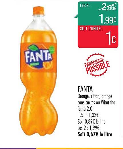 fanta orange citron orange sans sucres ou what the fanta 2.0