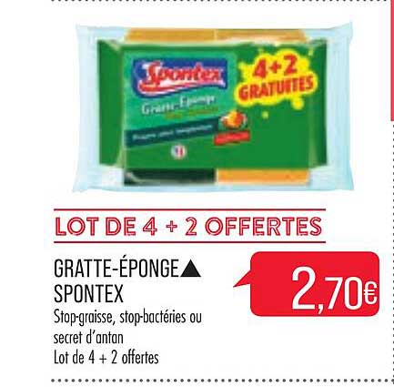 Gratte-éponge Spontex