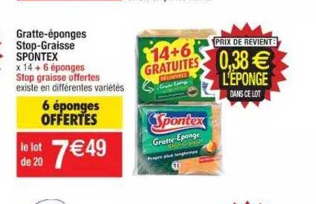 Gratte-éponges Stop-graisse Spontex