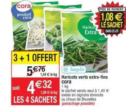 haricots verts extra-fins cora