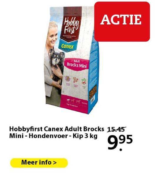 hobbyfirst canex adult brocks mini - hondenvoer - kip 3 kg