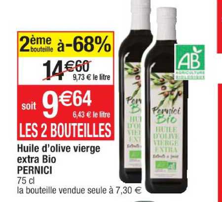 Huile D'olive Vierge Extra Bio Pernici