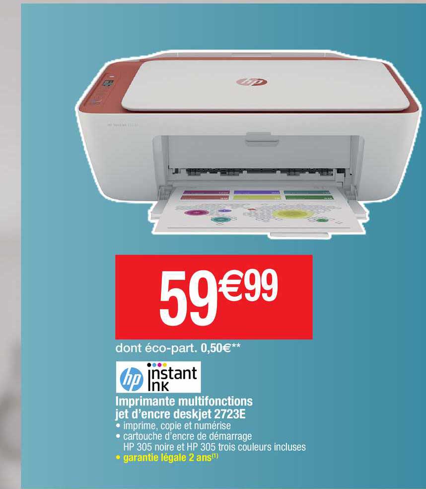 imprimante multifonctions jet d'encre desjet 2723e