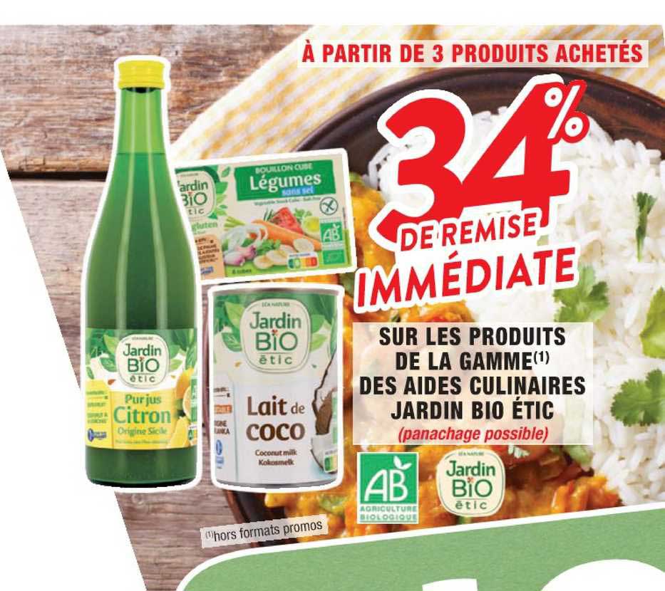 la gamme des aides culinaires jardin bio étic