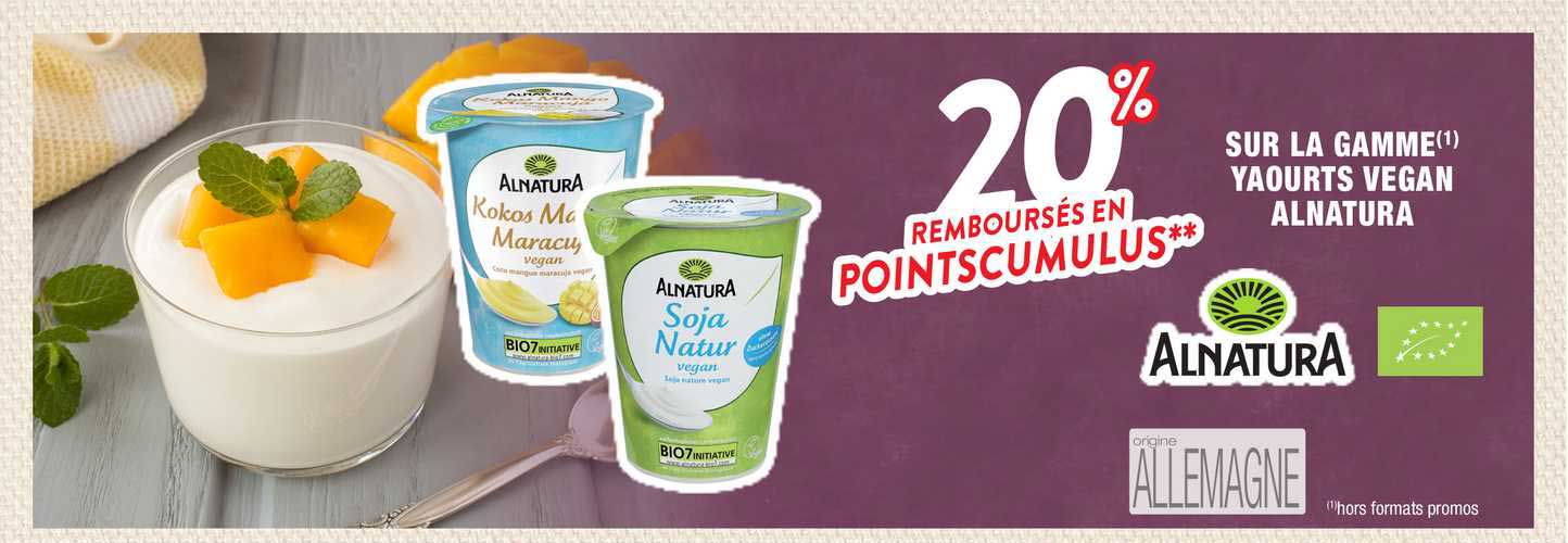 La Gamme Yaourts Végan Alnatura