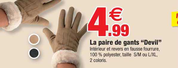 la paire de gants "devil"