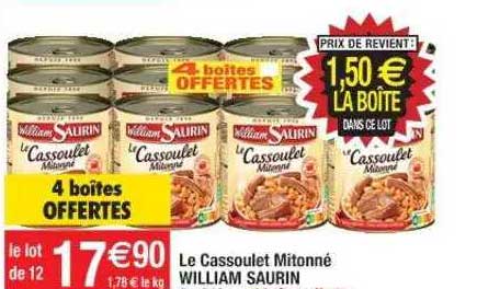 le cassoulet mitonné william saurin