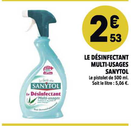 le désinfectant multi-usages sanytol