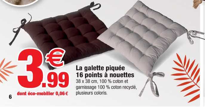 le galette piquée 16 points à nouettes