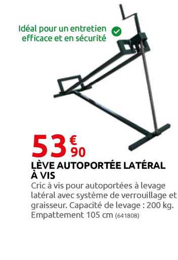 lève autoportée latéral à vis