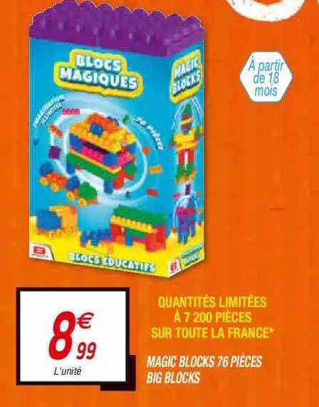 magic blocks 76 pièces big blocks