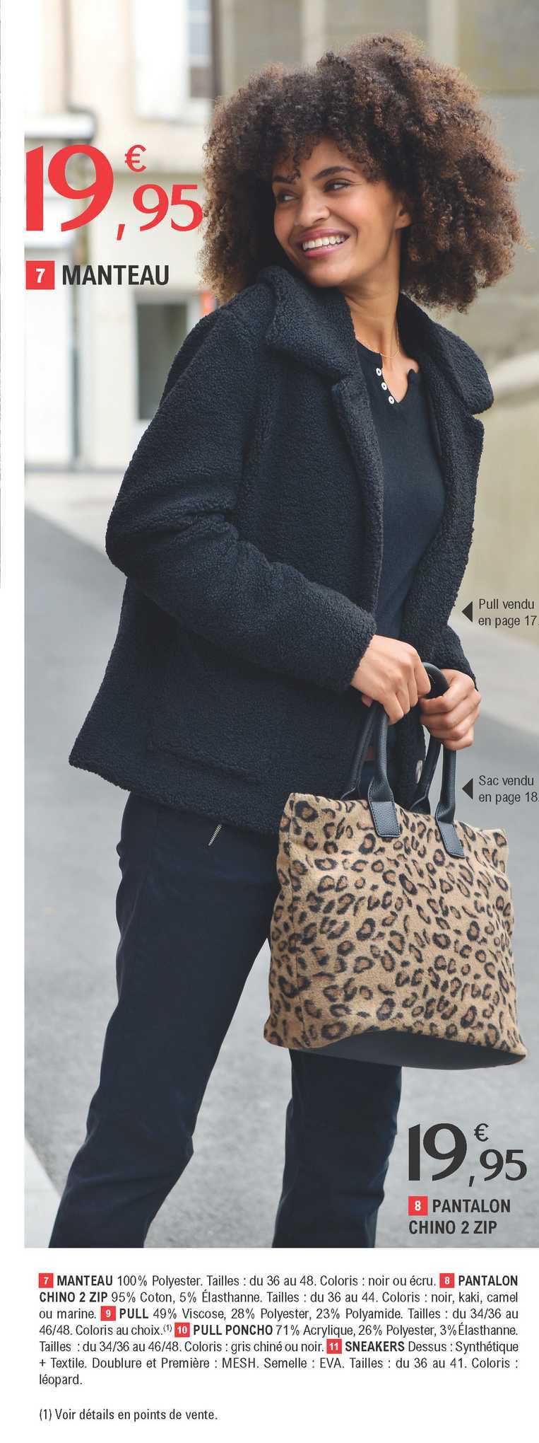 manteau, pantalon chino